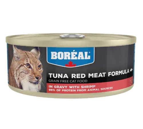 Boreal Cat Красное мясо тунца в соусе с креветками 156 г