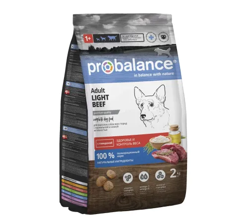 ProBalance Dog Adult Light (Говядина), 2 кг