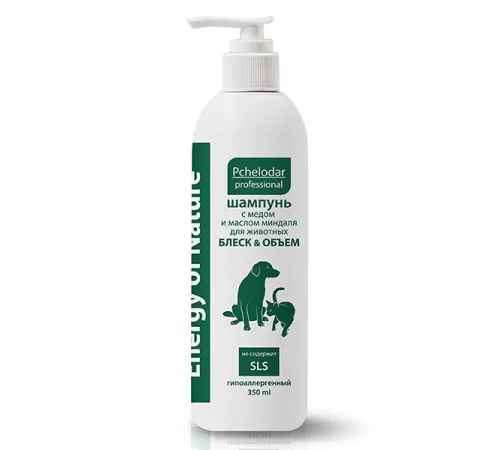 Pchelodar Energy of Nature Шампунь с медом и маслом миндаля, 350 мл