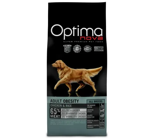 Optimanova Adult Obesity (Курица и рис), 2 кг
