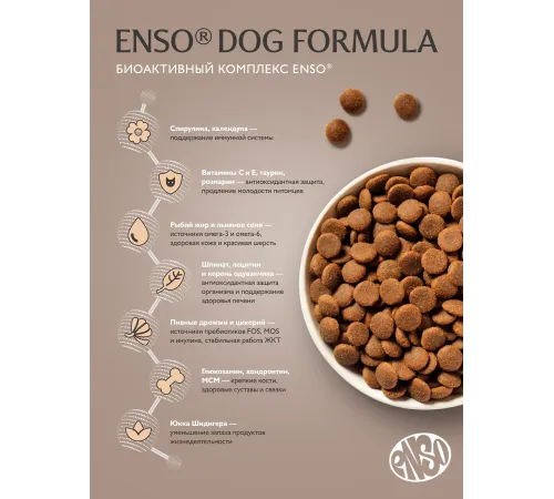 ENSO Dog Formula Monoprotein Adult Small Breed (Индейка), 400 г