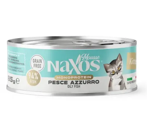 Naxos Monoprotein Kitten Mousse (Макрель), 85 г
