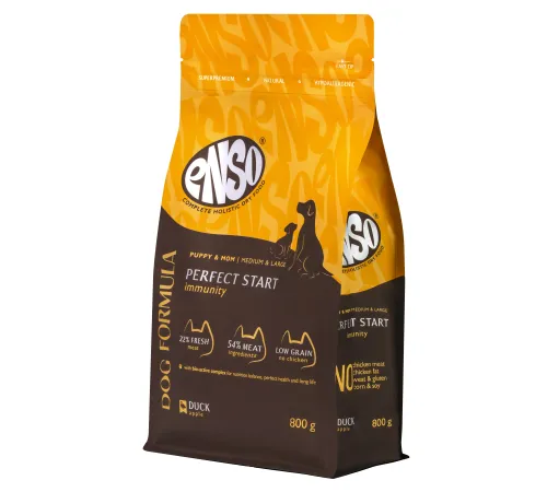ENSO Dog Formula Perfect start Puppy Medium & Large Breed (Утка), 800 г