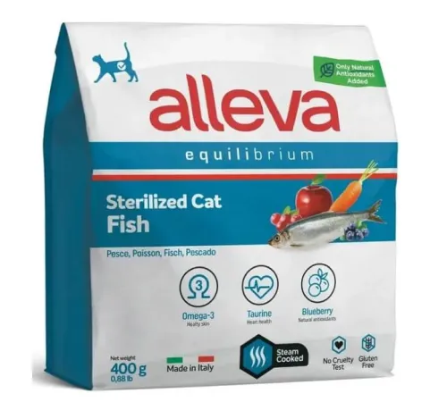 Alleva Equilibrium Sterilized Cat (Рыба), 400 г срок до 11.06.2026 г