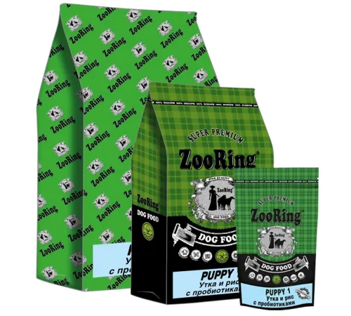 ZooRing Puppy 1 (Утка, рис), 2 кг