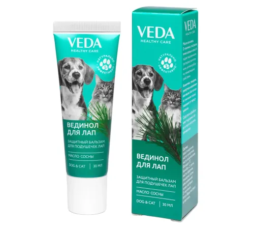 VEDA Вединол для лап с маслом сосны, 30 г