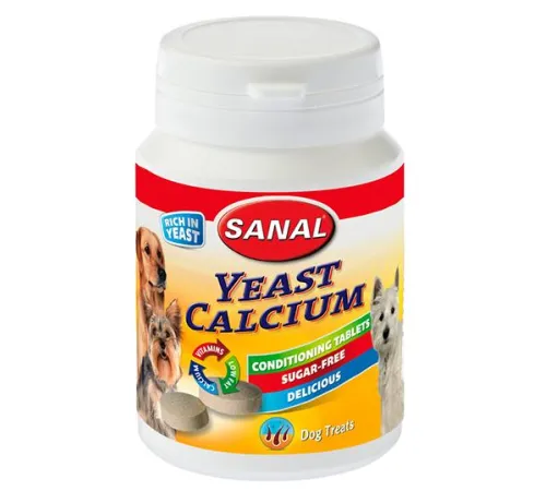 Sanal Лакомство для собак дрожжи-кальций, банка, 75 г