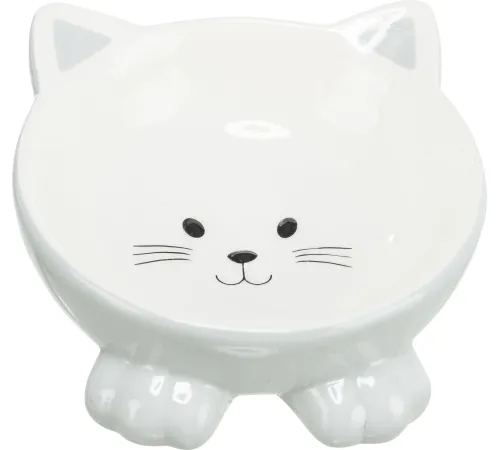 Trixie Миска Кошачья мордочка, 0.15 л/14 см