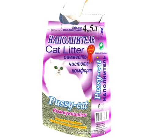Наполнитель Pussy Cat комкующийся, 4,5 л