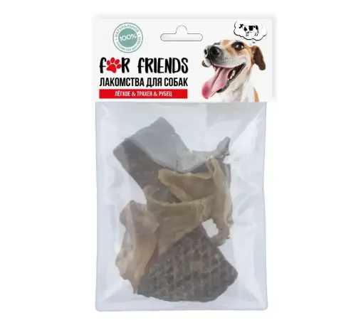 For Friends Лакомство для собак Легкое & Трахея & Рубец, 50 г