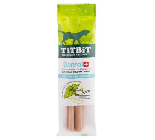 ТИТБИТ Снек с мясом индейки Dental+, 85 г