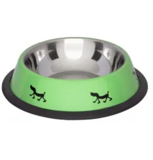 Lolo Pets Миска зеленая на резиновой основе 0,25 л
