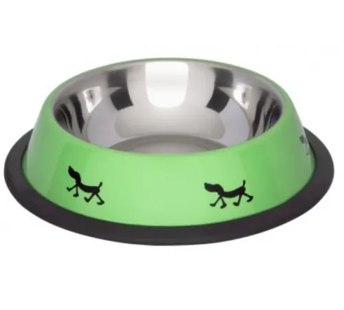 Lolo Pets Миска зеленая на резиновой основе 0,25 л