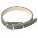 Mr.Kranch Ошейник кожаный прямой, оливковый, 48-60 см