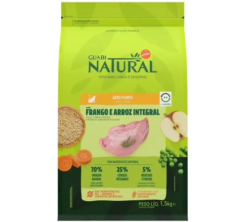 Guabi Natural Kitten (Цыпленок, рис), 1,5 кг