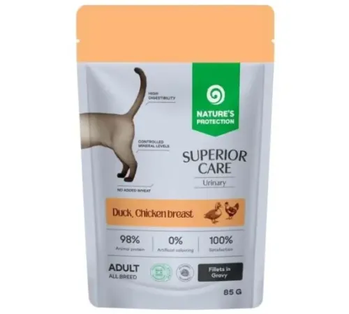 Nature's Protection SC Adult Urinary (Утка, куриная грудка, клюква в соусе), 85 г