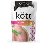 Kott для стерилизованных кошек с курицей в соусе, 75 г