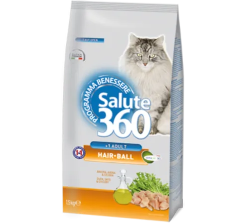 Salute 360 для кошек для вывода шерсти, 1,5 кг