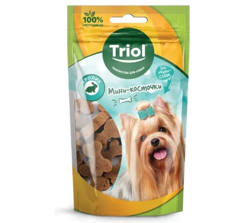 Triol Мини-косточки из кролика для мини-собак, 50 г