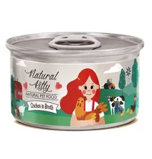 Natural Kitty Курица в бульоне, 80 г