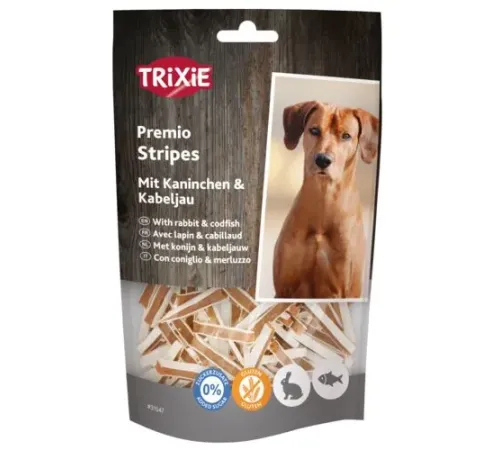 Trixie Premio Полоски с кроликом и треской для собак, 100 г