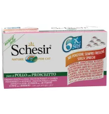 Schesir Chicken Ham Box (Цыпленок, ветчина), 50 г х 6 шт