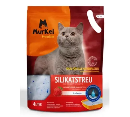 Murkel Наполнитель силикагелевый (Клубника), 4 л/1,8 кг