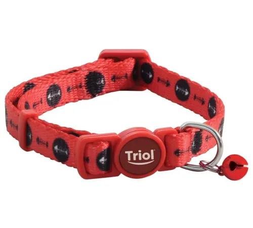 Triol Ошейник для кошек Косточки, 210-330х10 мм