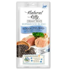 Natural Kitty Superfood Blend Крем-суп (Тунец с семенами чиа), 12 г х 4 шт (упаковка)