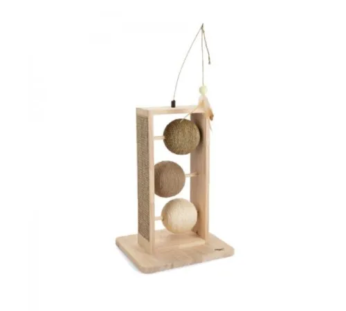 Beeztees Когтеточка деревянные глобусы Lomax, 34,5 x 29,5 x 50 см