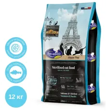 Bon Appetit Sterilized Adult Cat (Курица, лосось, рис), 12 кг