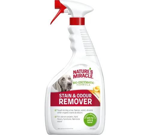 Nature's Miracle Stain & Odor Remover Dog, аромат дыни, 946 мл