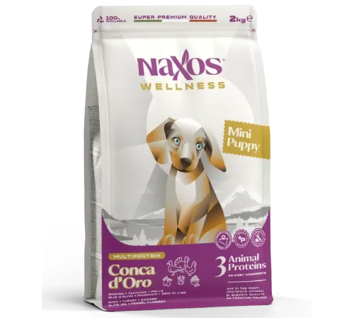 Naxos Wellness Puppy Mini (Утка, курица, индейка), 500 г