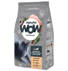 AlphaPet WOW Superpremium Cat Sterilised (Цыпленок), 350 г