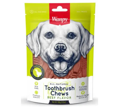 Wanpy Dog Зубные щетки со вкусом говядины, 100 г
