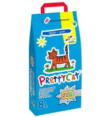 PrettyCat Наполнитель глиняный с део-кристаллами Aroma Fruit, 4 кг (8 л)