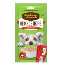 Деревенские лакомства для собак Нежное пюре из мяса утки, 4х10 г