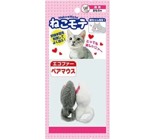 Меховые мышки с кошачьей мятой, 2 шт/уп