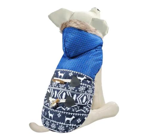 Triol Попона утепленная Зимняя сказка, синий XL 40 см
