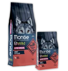 Monge Dog BWild Low Grain Adult All Breeds (Оленина), 2,5 кг
