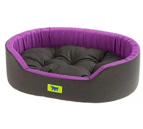 Ferplast Лежанка DANDY, черный/фиолетовый 45, 45х35х13 см