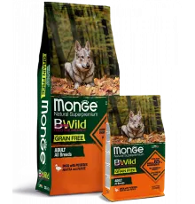 Monge Dog BWild Grain Free Adult All Breeds (Утка, картофель), 2,5 кг