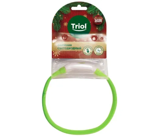 Triol Ошейник светодиодный NEW YEAR Праздник M, 15*550мм