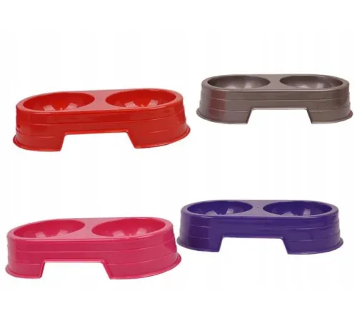 Sum-Plast Миска двойная для животных, 0,6 л