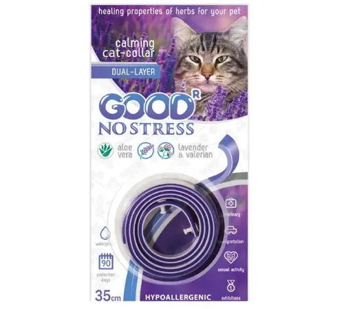 Good No Stress Успокаивающий ошейник для кошек, 35 см