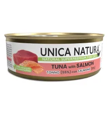 Unica Natura Консерва для кошек (Тунец, лосось), 70 г