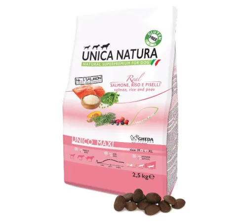 Unica Natura Unico Maxi (Лосось, рис и горох) 2,5 кг