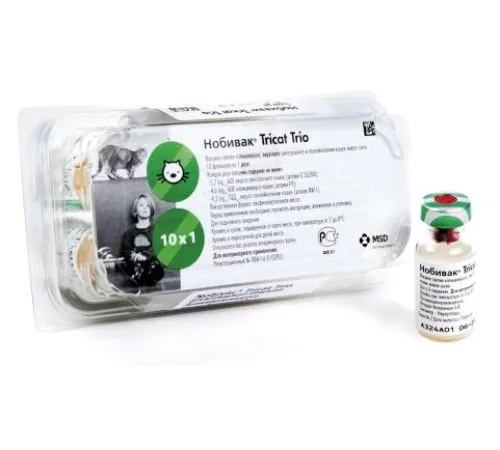 MSD Animal Health Нобивак Tricat Trio 1 доза