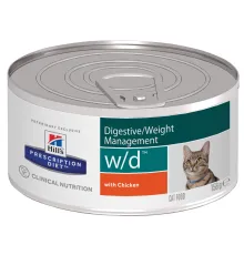 Hill's w/d Digestive/Weight Management для кошек с курицей, 156 г