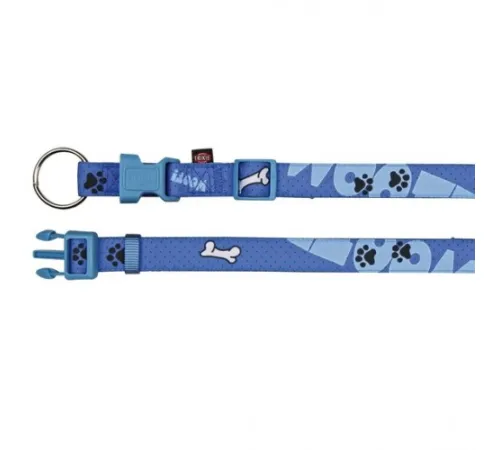 Trixie Ошейник Modern Art Collar Woof Blue ХXS-ХS